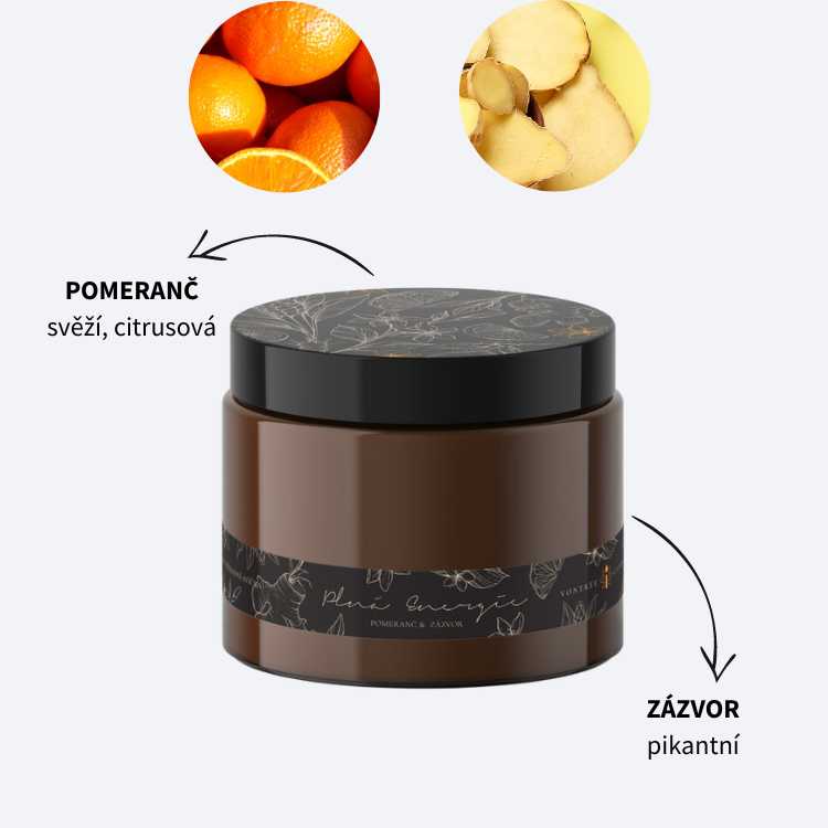 sojova svicka s prirodnimi oleji pomeran a zazvor vontree candle svicka s pribehem tip na darek k narozeninam pro zenu